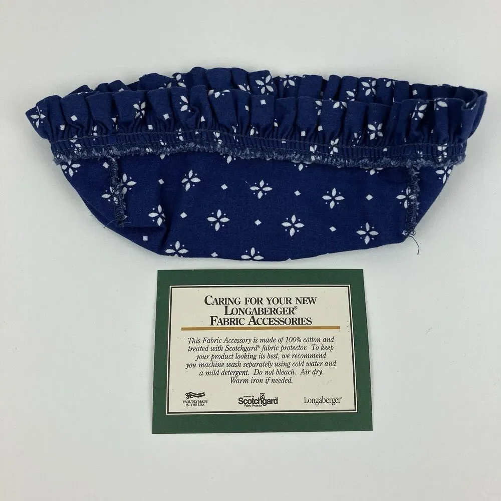 Longaberger Lavender Blue Small Booking Basket Liner | 6x2x2